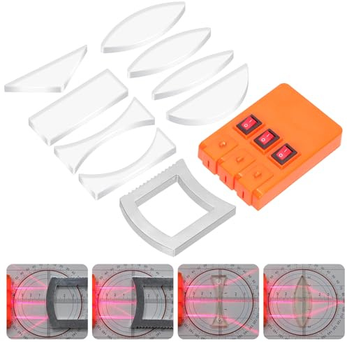 Tanstic 11Pcs Physik Optisches Experiment Set Physikalische Optik Set Lichtquelle Lehre Demonstration Ausrüstung für Lehrer Student Bildung