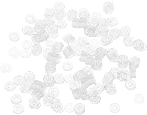 HAWILLOSCH 500pezzi Rondelle in Vinile Trasparenti Guarnizioni Per Rondelle Fissaggio Anti-allentamento Guarnizioni Piatte