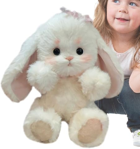 FmtwPhn Häschen-Bastelset, Häschen-Nähset | Lern-Nähset,Das Set zur Herstellung von Plüschpuppen mit beweglichen Gelenken enthält Anleitungen und Plüschfilzmaterialien zum Erlernen des Nähens und