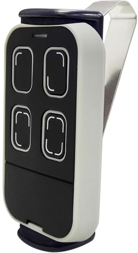 Telecomando universale per cancello del garage, clonazione Homelink, apprendimento programmabile, 4 pulsanti, multi frequenza, 280 MHZ-868 MHz (grigio)