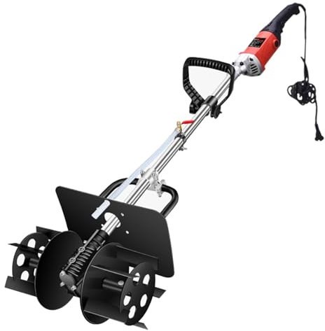 Malaxeur À Mortier Électrique, Malaxeur À Boue Portable De 3200 W, Vitesse De Rotation De 8980 TR/Min, 6 Vitesses Réglables, avec Tuyau d'eau De 10 M, pour Le Malaxage du Mortier
