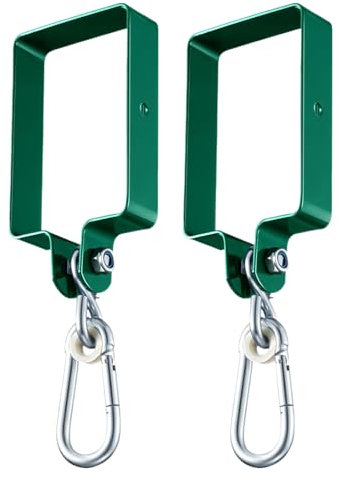 Zunetsutock Hardware di montaggio per altalena: 2 ganci per altalena con staffe di estensione girevoli, di ricambio resistenti per portico, terrazza, giardino, patio, kit di supporto per