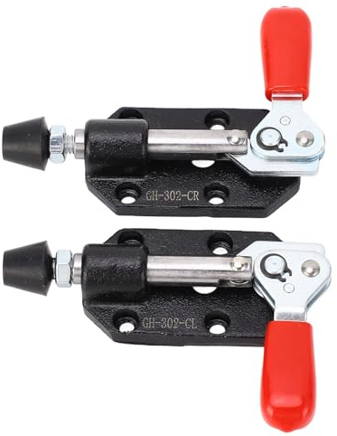Push Pull Toggle Clamp Heavy Duty Quick Release Positioning Jig with 20mm Stroke for Woodworking Metalworking DIY Projects Cast Iron Construction 2Pcs Pack