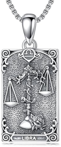 enjoylifecreative 12 Sternzeichen Halskette für Herren Damen 925 Sterling Silber Sternbilder Horoskop Anhänger Kette Geburtstag Astrologie Schmuck Geschenke für Männer Frauen