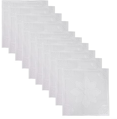 Lot de 10 autocollants muraux 3D en mousse de polyéthylène souple, imperméable, résistant à l'huile, isolation phonique, pour salon, chambre à coucher, cuisine, arrière-plan TV, 35 x 35 cm
