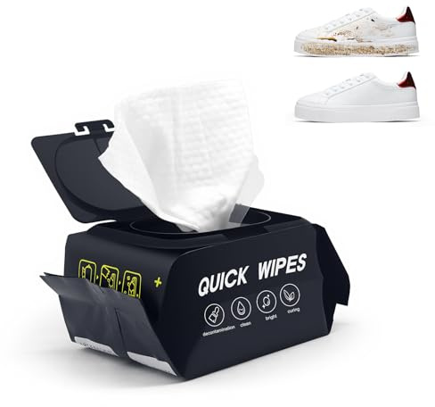 HASAIKA® Toallitas para zapatos, Toallitas para Zapatillas, Toallitas limpiadoras rápidas, adecuado para zapatillas deportivas, calzado deportivo y zapatillas de malla (30 unidades)