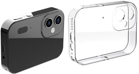 Ujjdwiurgh Caméra numérique D6 4K HD Caméscope 64 MP Vision nocturne Écran tactile Contrôle vidéo Blog Caméra Lecteur de musique Noir
