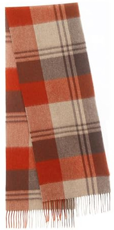 Sciarpe Donna Invernali Lunghe - in Lana Calda Morbida Leggera Scozzese Scozzese Scozzese Scozzese Regalo per Uomini Donne Bambini (E One Size)