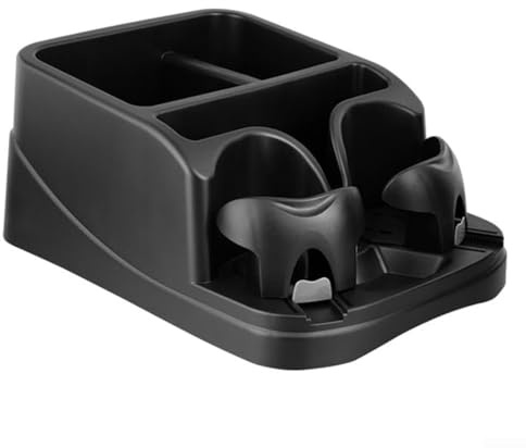 Caja organizadora de asiento de coche con portavasos ajustables, asiento trasero, para relleno de vehículos, soporte de bebidas, para caddy, para almacenamiento interior de automóvil, accesorio para