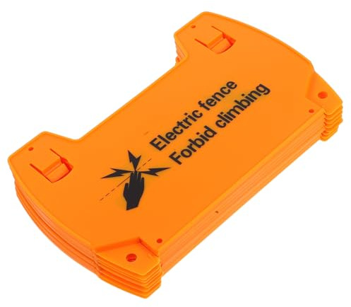 Adorainbow Sicherheitsetiketten 6 Stück Kunststoff 22,5X14,5Cm Warnschilder für Elektrozaun und Außeneinsatz im Garten