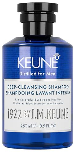 Keune 1922 Deep-Cleansing shampooing 250 ml, soin cheveux pour usage quotidien