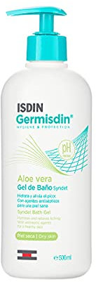 ISDIN Germisdin Aloe Vera Gel Doccia (500 ml) | Gel Doccia Corpo all'Aloe Vera | Agenti con Proprietà Antimicrobiche | Consigliato per Pelli Secche