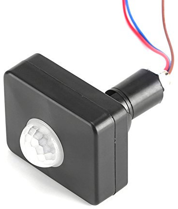 Mini Motion Sensor, Infrared Motion Detector PIR Sensors,180 Degree Swiveling, with Twilight Sensor and Timer, IP54 Waterproof Wall Pavement Switch for Ceiling Mount.