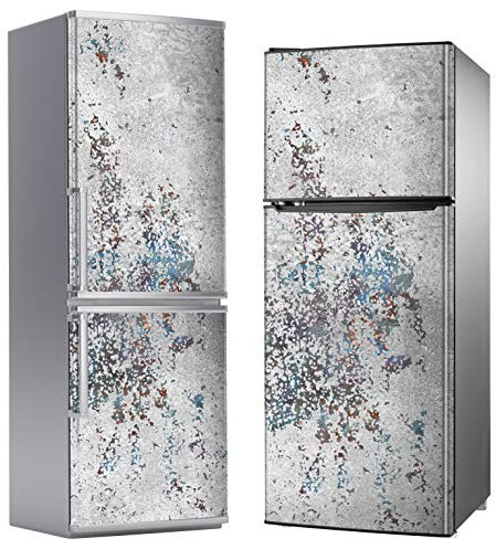 MEGADECOR Vinile adesivo decorativo per frigorifero, speciale senza bolle, effetto marmo di pizzo, 185 cm x 70 cm