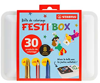 STABILO - Malbox - 30er Etui - 8x Trio- DECO, 10x dick, 12x A-Z