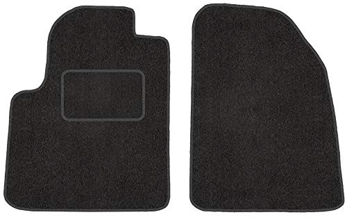 Fußmatten mit Clips Rund 2er Set für Ford Fiesta 6 MK6 2001-2008 JH JD Velours Automatten