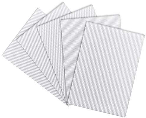 sourcing map 5Pcs Ondulé Papier Cartonné Feuilles Blanc,7.87pouce x 11.86pouce pour Artisanat et Bricolage Projets