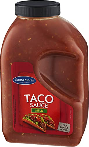 Santa Maria - Salsa especial Tacos, Condimento Mexicano - 3,70 kg | Salsa suave y sabrosa. Sin azúcares añadidos. Formato hostelería 3,70 kg. Apto para burritos y nachos