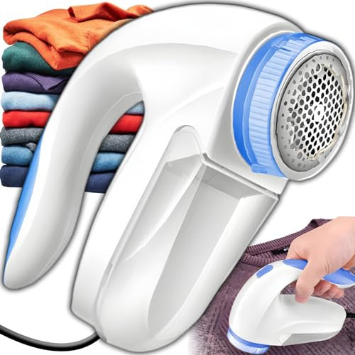 Retoo Rasoio Elettrico per Pelucchi in Vari Tessuti, Portatile, 230 V, Colore Bianco