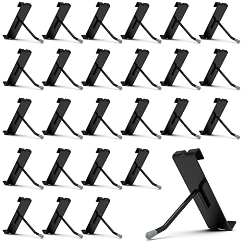 HUHOLE Gridwall Haken 5,1 cm, 50 Stück Displayhaken für Gitterwand, Haken für Gitterwandpaneel, Schwarz