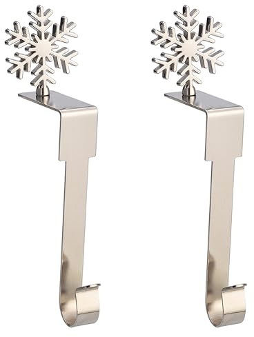 Kaminregal Weihnachtsstrumpfhalter Weihnachten Kaminstrumpf Haken Schneeflocke