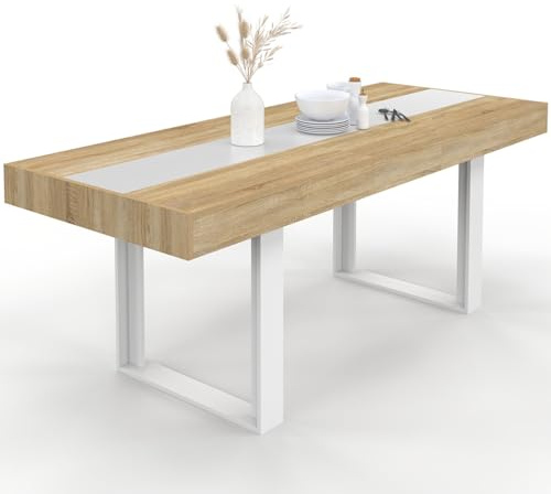 IDMarket - Table à Manger Extensible Rectangle Phoenix 160-200 cm