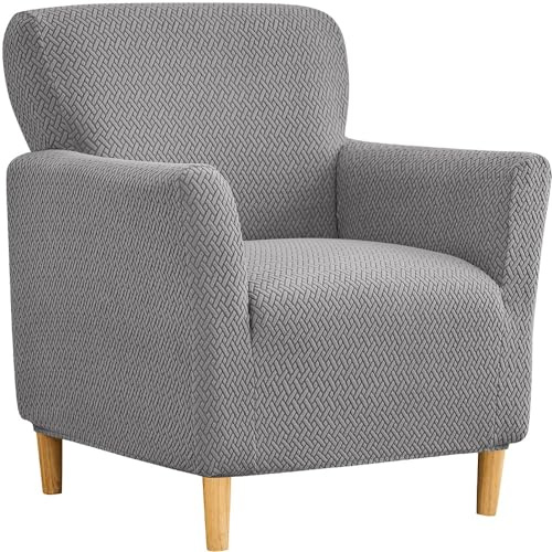 JORTUIO Jacquard Stretch Sesselschoner Clubsessel Sesselauflage Relax mit Armlehnen, Sesselbezug 1 Sitzer Club-Stuhlbezüge Stretch Sesselhusse Sofaüberzug Clubsessel Sessel Sitzbezug (Color : #2)