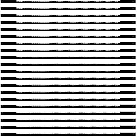 VooGenzek 20 Pezzi Lama per Sega da Traforo, 24 Denti Lame per Sega a Scorrimento, Lama per Sega a Perno con Perno, per Segare Legno Plastica Schiuma Metalli Teneri