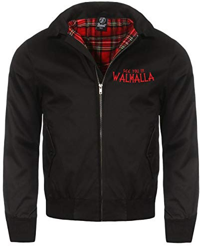 SONS OF ODIN Herren Harrington Jacke Auf alte Götter Wikinger Walhalla Kriegsgott Germanen
