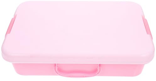 ifundom Portable Sandbox with Lid Handheld Sand Tray Kids Toy Storage Box for Indoor and Outdoor Sensory Play and Beach Activities