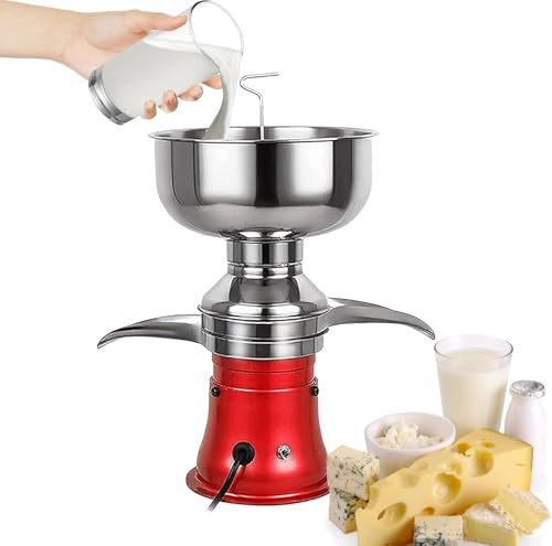 Electric Milk Cream Centrifugal Separator, Electric Fresh Milk Cow Goat Cream Separator,Milk Skimmer Goat Cow Milk Separator Machine,Electric Cream Separators, Goat Milk Separator