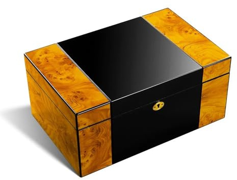 ZZlei2yu-12 Boite a Cigare Cave à cigares Multicouche en Bois de cèdre, boîte hydratante de Grande capacité, étui de Voyage Portable adapté à 150 pièces Portable Cave