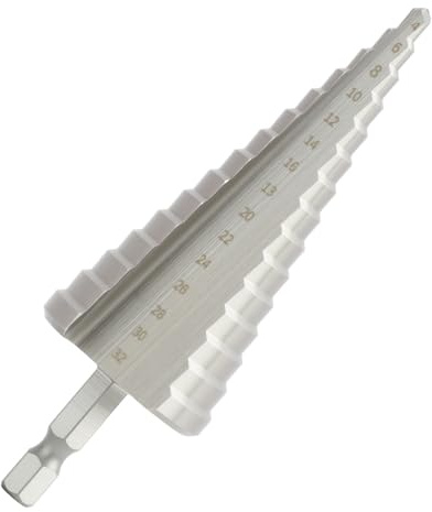 leruiyezs Svasatore Per Metallo Svasatore 6 32 In Acciaio HSS Per Trapano, Sfasatrice Conica Per Ferro 4-32 Mm, Punte Trapano A Gradini Per Metallo 4 Compatibile Con Legno Plastica Acciaio Inox