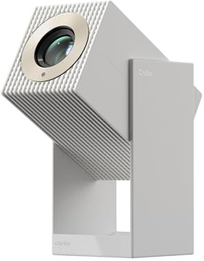 Wanbo Cube 2 Pro Smart Projector con Android TV & ToF Auto-Focus - Mini proiettore portatile compatto e altoparlante Bluetooth 8W, correzione trapezoidale, Home Theater per piccoli spazi, camere da