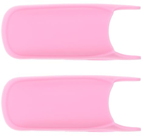 ERINGOGO Manicotto in Silicone Isolante Termico per Ferro Arricciacapelli 2 Pezzi Rosa, Copertura Antiscottatura Resistente al Calore, Accessorio Compatto per Protezione Mani e