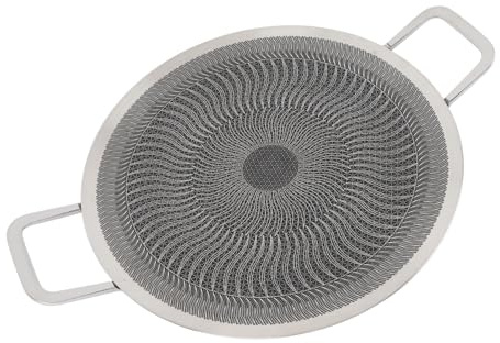 OVAQUIXI Parrilla Coreana para Barbacoa, de Acero Inoxidable, Antiadherente, Multicapa, para Uso en Interiores y Exteriores, con Bolsa de Transporte, Conducción Rápida del Calor, Calor (38