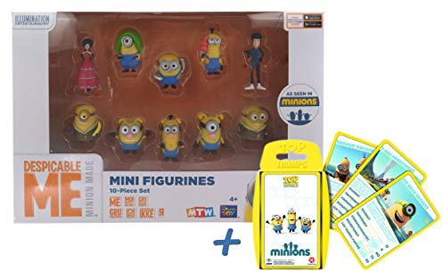 Minions. Mini Figuren 10er Set + Top Trumps