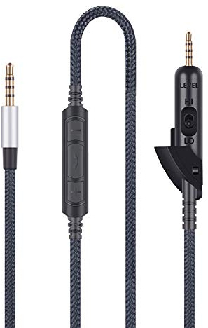 Audio-kabel kompatibel mit Bose QC15 QuietComfort 15 Kopfh枚rer, Audiokabel kompatibel mit Samsung Galaxy Huawei Android mit In-Line Mikrofon Fernbedienung Lautst盲rkeregler