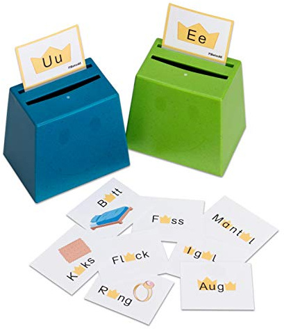 Betzold - Silbenkönig, Quizzerkarten - Sortierspiel: Lernspiel für Kinder, Sprachkenntnisse, Phonetik, Deutsch, Grundschule, Kind, Lernspiel