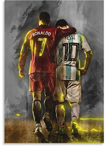 ZYHSB Holzpuzzle 1000 Stück Ronaldo Und Messi Fußball Puzzles Lernspielzeug Für Erwachsene Geburtstagsgeschenk Ty290Nh