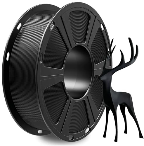 GEEETECH PLA Filament für 3D Drucker, 1,75mm,schwarz