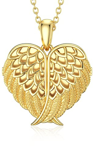 SOULMEET Herz/Rund Form Medaillon Halskette Sterling Silber Halskette Hält Bild Fotos Personalisierte Foto Anhänger Halskette für Frauen Mädchen