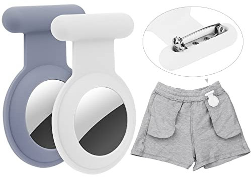 Traqueur GPS caché Airtag pour Enfants, Personnes âgées, Animaux de Compagnie, vêtements, Plus sûr Que la Montre Airtag, Le Porte-clés et Le Collier Airtag (Bleu-Blanc)