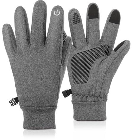 Fengzio Handschuhe Kinder Winterhandschuhe Touchscreen Fahrradhandschuhe Fleece Wasserabweisend Laufhandschuhe Anti-Rutsch Radhandschuhe Outdoor Sport für 6-15 Jahre Jungen Mädchen