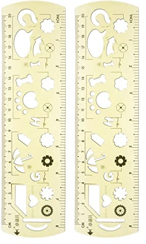 sourcing map 2Stk Unzerbrechliche Flexibel Lineale 20cm/8 Doppel Skala Bruchsicher Klappbar Plastik Lineal für Klassenzimmer Haus Büro Hellgrün