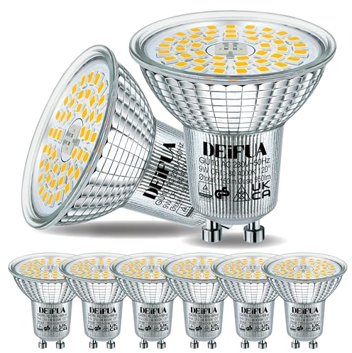 DEIFUA GU10 LED Lampe Neutralweiss 4000K 9W 1150 Lumen Ersetzt 120W PAR16 Halogen Leuchtmittel, 6er-Pack, Nicht Dimmbar Reflektorlampen, Flimmerfrei Strahler, Abstrahlwinkel 120° Spot Birnen