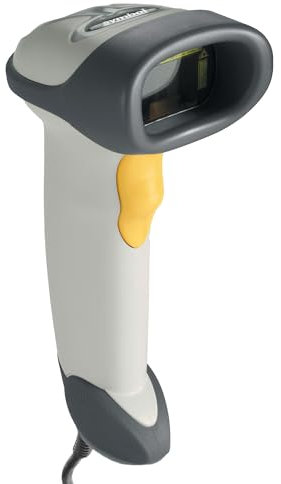 Zebra LS2208 Handscanner für 1D Code - USB, seriell (RS-232) - Anbindung: Kabel, Barcodescanner hellgrau