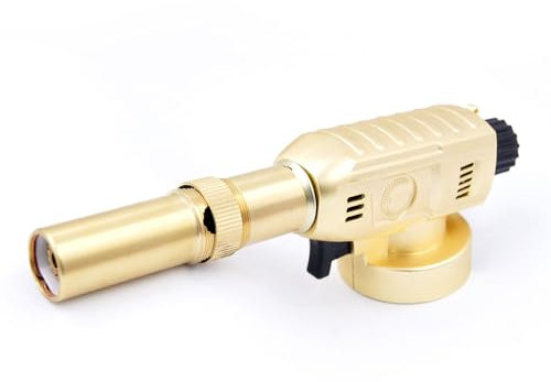 Küchenblasbrenner LAIWEI 8098 Metallmodelle Mehrzweck-Küchenfeuerzeug, einstellbare Flamme für Creme Brulee, Desserts und Backen - Butangas ist nicht enthalten