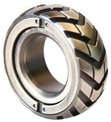Doppelfunktions-Edelstahl-Motorrad-Reifen, Fidget-Ring, Superspinner-Ring, Fidget-Ring, Angst-Ring für Männer, Fidget-Spielzeug