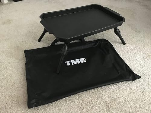 Table de bivouac légère et extensible avec pieds pour appâts, carpe, sac, au choix (vert ou noir)